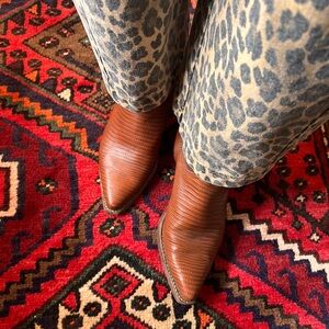 Sancho leather western cowboy boots, 38